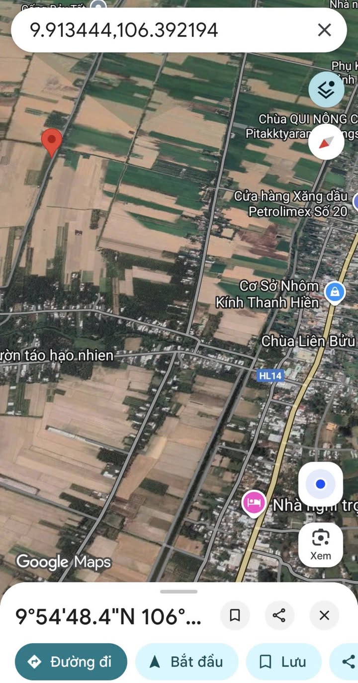 Bán vườn dừa tơ 6390m² tại Hưng Mỹ, Châu Thành, Trà Vinh - Mặt tiền kênh lớn, giá chỉ 2.3 tỷ!