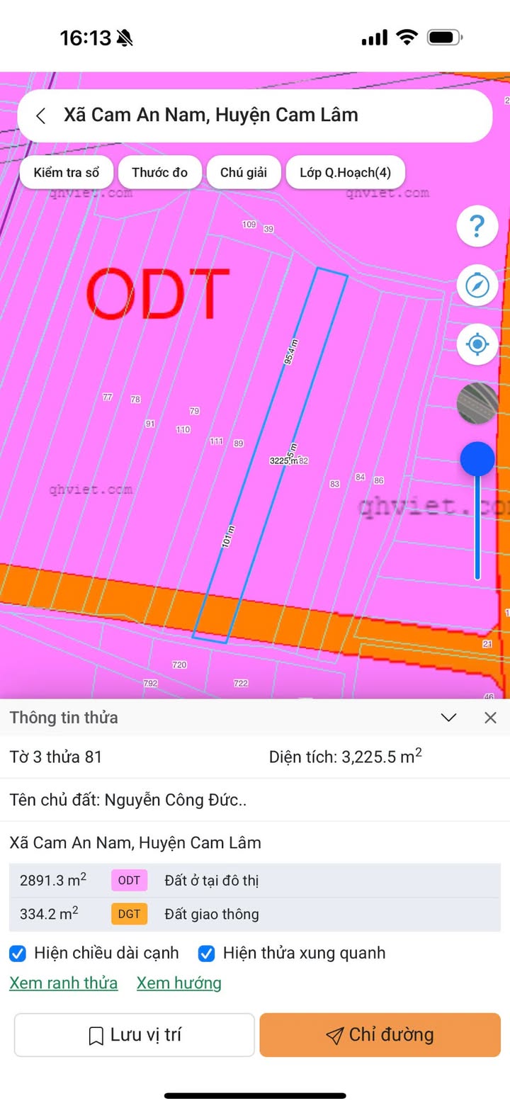 Đất nền Cam An Nam, Cam Lâm 3225m² chỉ 950 triệu - Đầu tư sinh lời cao!