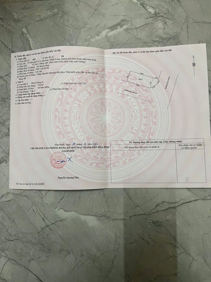 Nhà 3 tầng phường Thịnh Lang, Hòa Bình 91.5m² giá 4 tỷ - Nội thất đẹp, chính chủ!