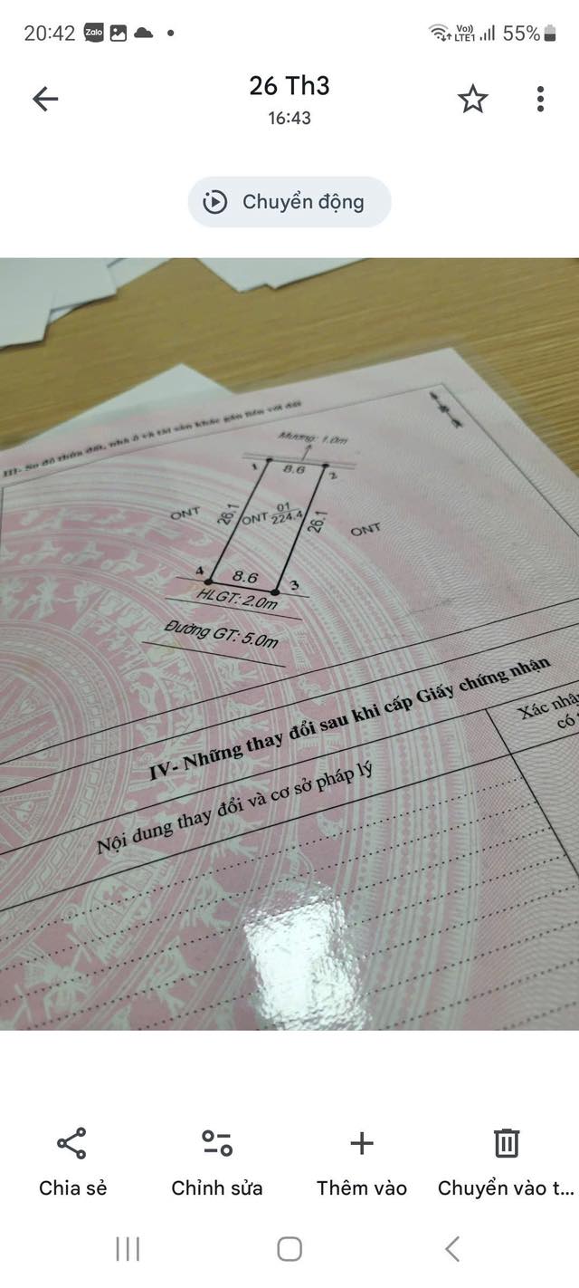 Đất thổ cư 224.4m² tại KCN Hoàng Xá - Giá chỉ 5 tỷ - Cơ hội đầu tư tuyệt vời!