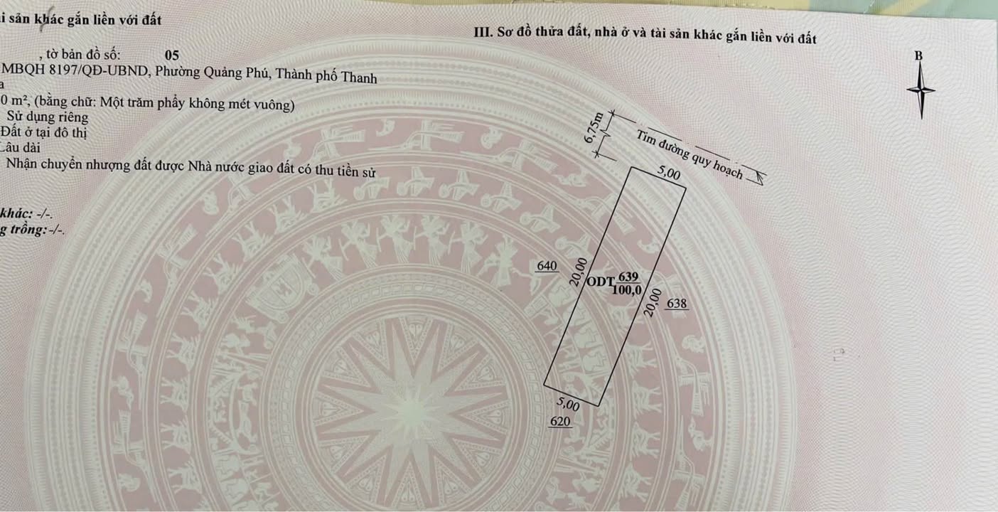 Đất nền Quảng Phú, Thanh Hóa 100m² chỉ 1.7 tỷ - Cơ hội đầu tư tuyệt vời!