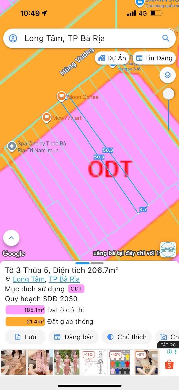 Nhà mặt tiền kinh doanh Đường Hùng Vương - 206m² giá 3.65 tỷ - Cơ hội đầu tư tuyệt vời!