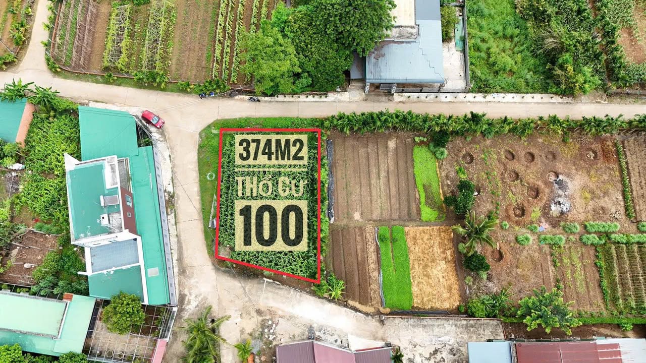 Bán lô đất biệt thự 3 mặt tiền Quảng Tiến, Cư M'gar 374m² - Đầu tư sinh lời cao!