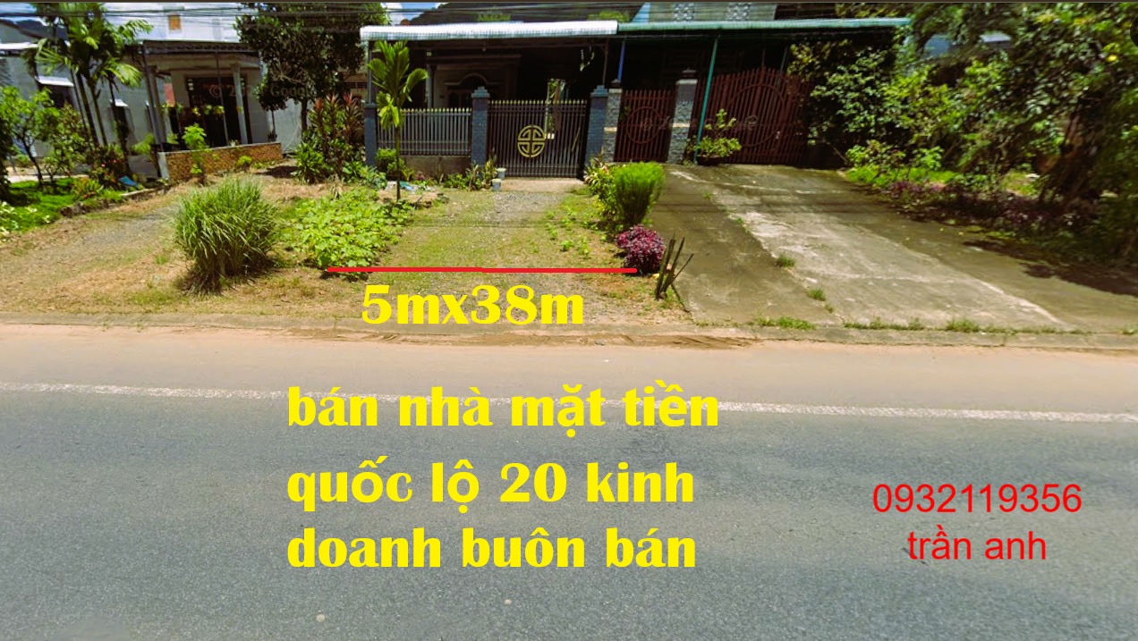 Bán nhà mặt tiền Quốc lộ 20, Định Quán, 191m² giá chỉ 1.8 tỷ - Đầu tư sinh lời cao!