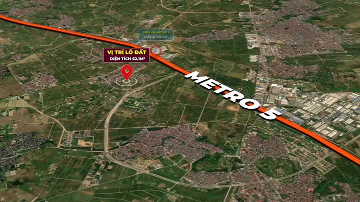 Đất nền thôn Đồng Bụt, Quốc Oai 62.1m² giá 4 tỷ - View hồ điều hòa thoáng mát