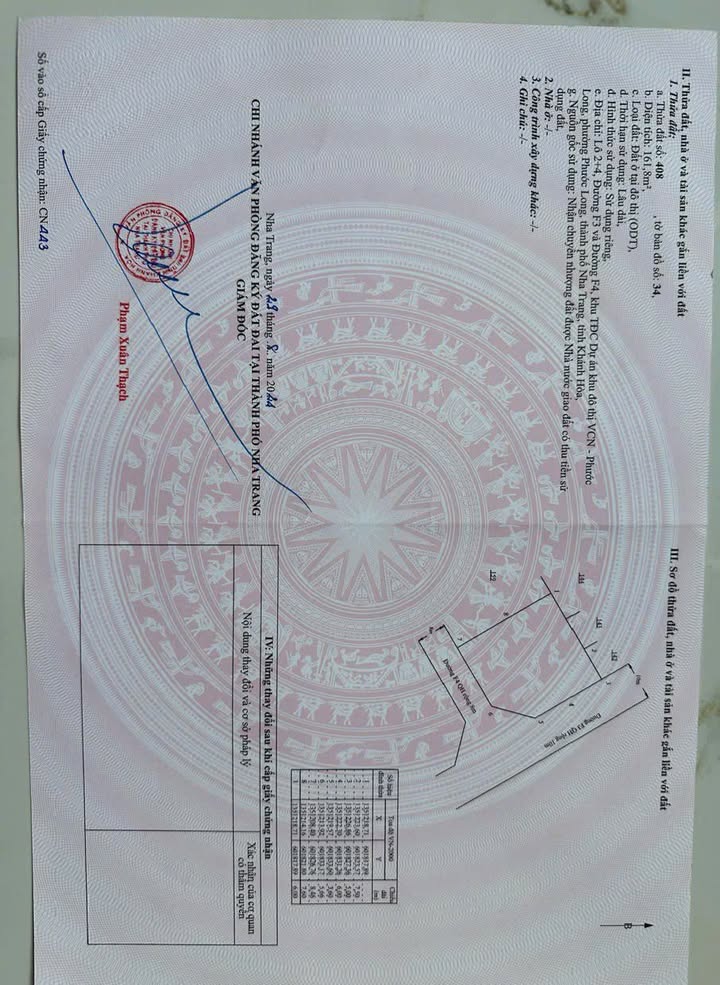 Đất góc 161.8m² khu tái định cư VCN Phước Long, Nha Trang - Tiềm năng kinh doanh lớn!