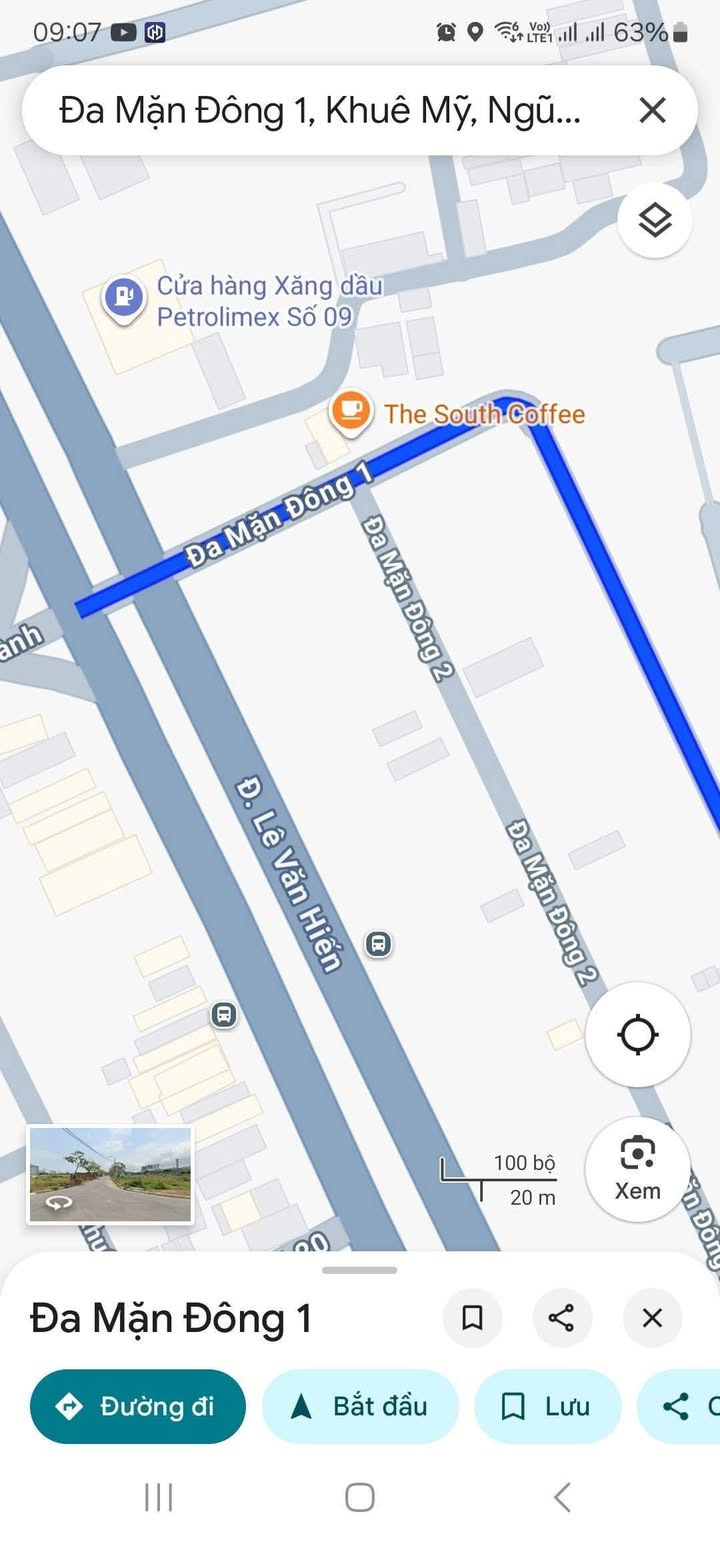 Đất nền mặt tiền Lê Văn Hiến, Khuê Mỹ, Đà Nẵng 77m² giá 7 tỷ - Chính chủ cần bán gấp!