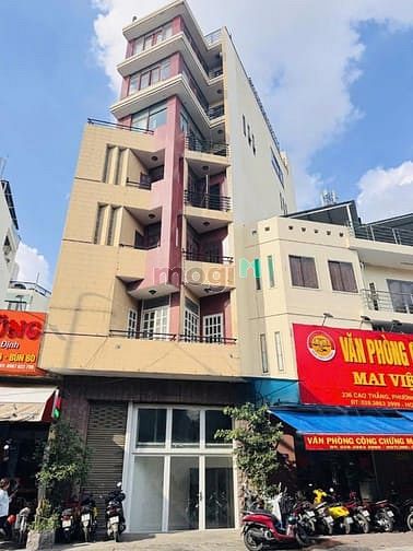Bán tòa nhà mặt tiền Cao Thắng Q10, 88.6m², Hầm + 6 lầu, chỉ 45 tỷ