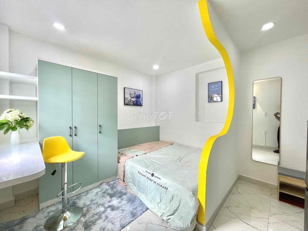 Căn hộ Studio Trần Hưng Đạo Quận 1 25m² giá 6.1 triệu - Tiện nghi đầy đủ, giờ giấc tự do!