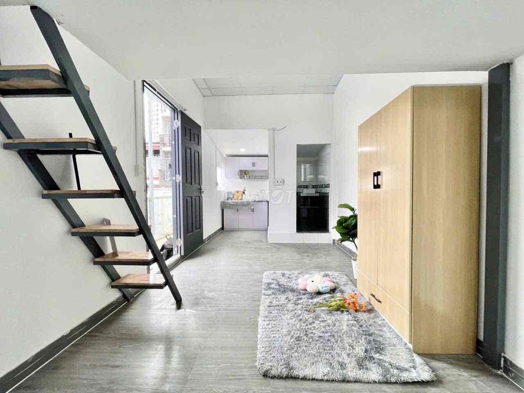 Căn hộ có gác Ngô Bệ 40m² giá 4.5 triệu - Gần Etown Cộng Hoà