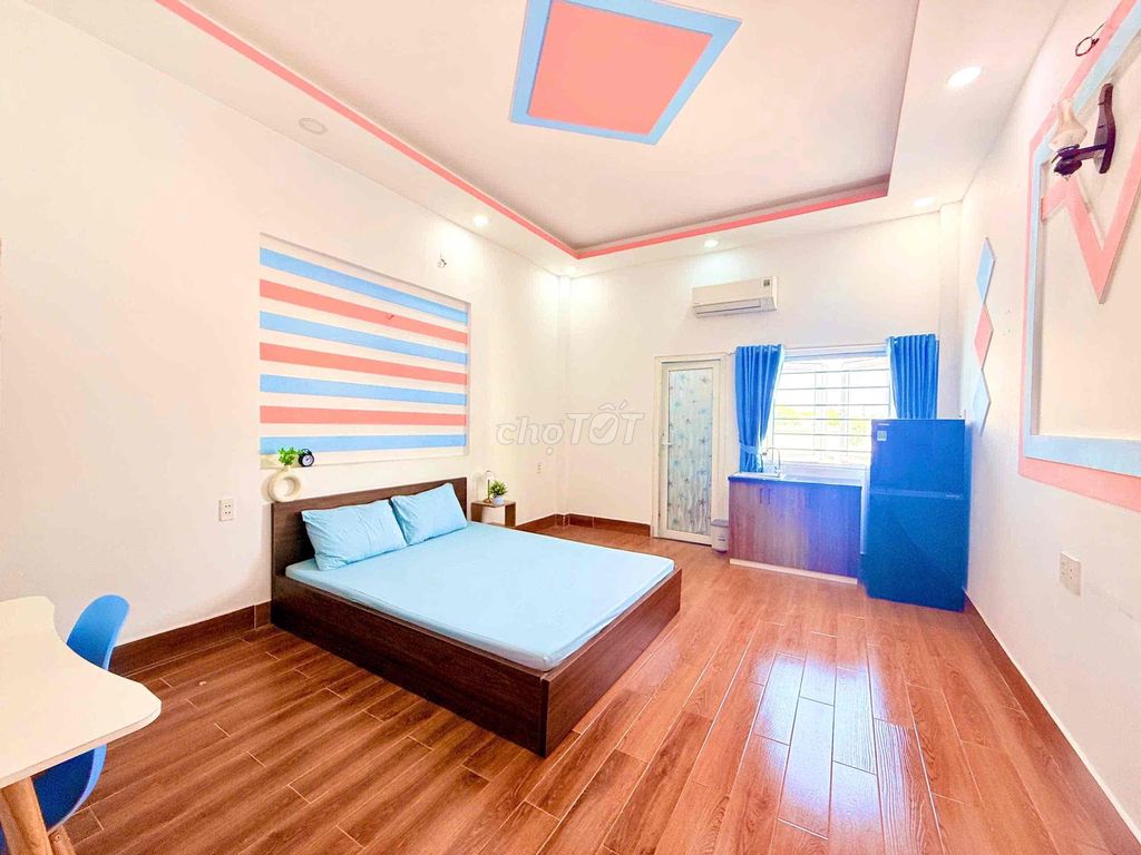 Phòng cho thuê Quang Trung Gò Vấp 30m² giá 4.1 triệu - Không gian xanh pastel siêu đáng yêu!