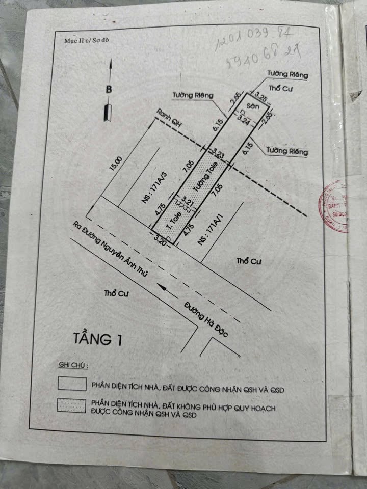 Bán nhà mặt tiền Đường Hà Đặc, Quận 12, diện tích 64m² - Cơ hội đầu tư sinh lời!