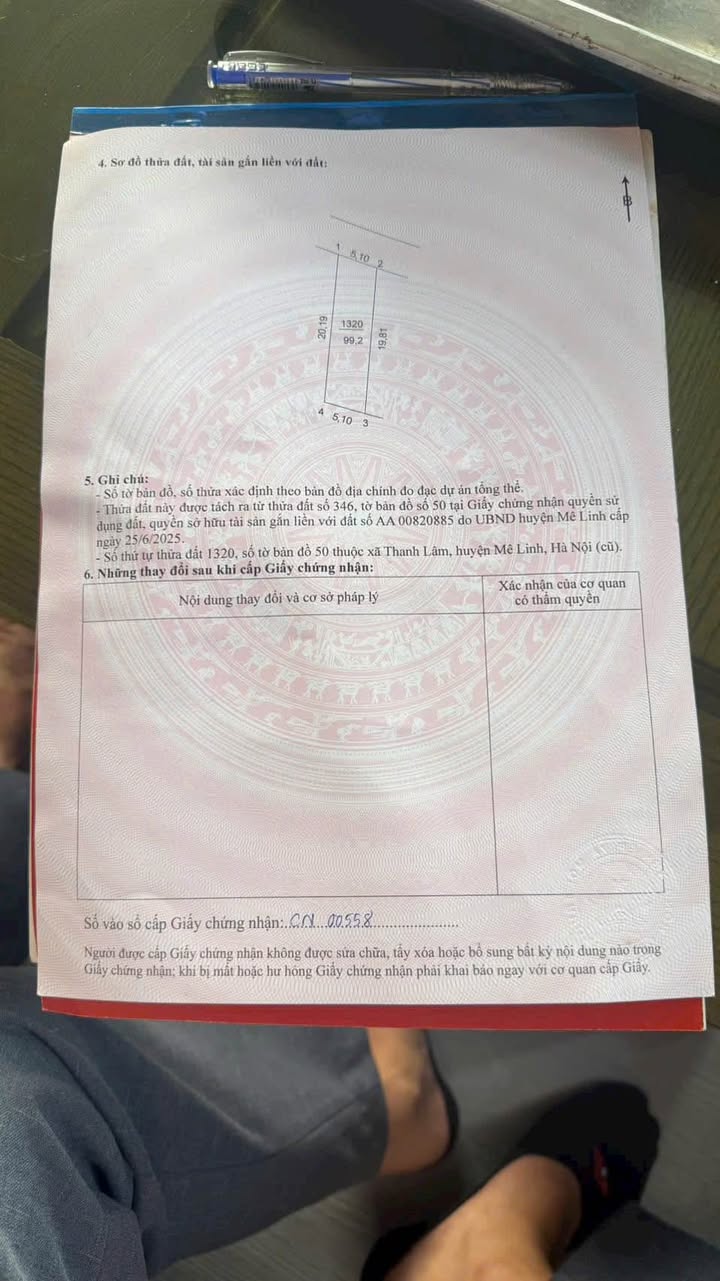 Đất thổ cư Yên Vinh, Thanh Lâm 99m² giá 5.952 tỷ - Đầu tư sinh lời ngay!