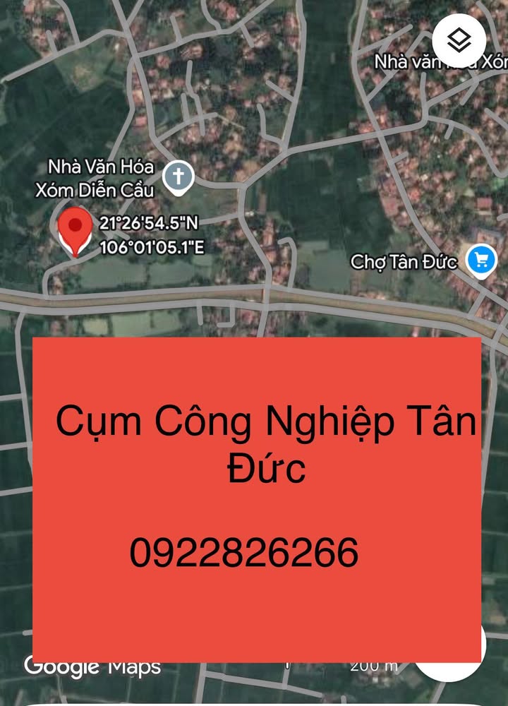 Đất nền Tân Đức, Phú Bình 228m² giá đầu tư hấp dẫn - Cách cụm công nghiệp chỉ vài bước chân!