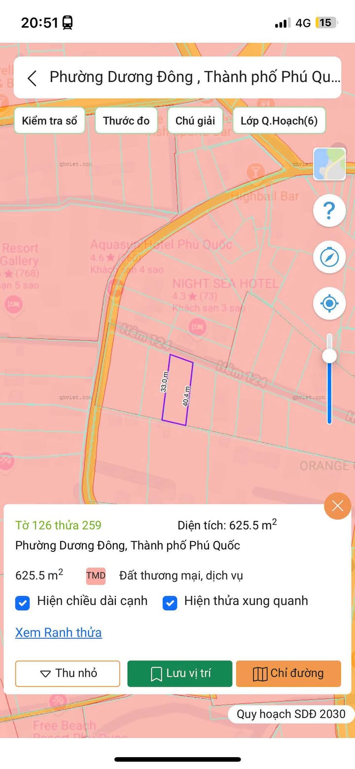 Đất vàng Trần Hưng Đạo, Phú Quốc 1.300m² - Cơ hội đầu tư du lịch không thể bỏ lỡ!
