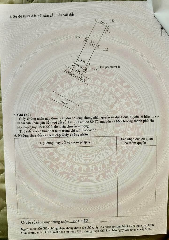 Đất kinh doanh mặt đường Cơ Đê Đan Phượng 122m² giá chỉ 7 tỷ - Cơ hội đầu tư hiếm có!