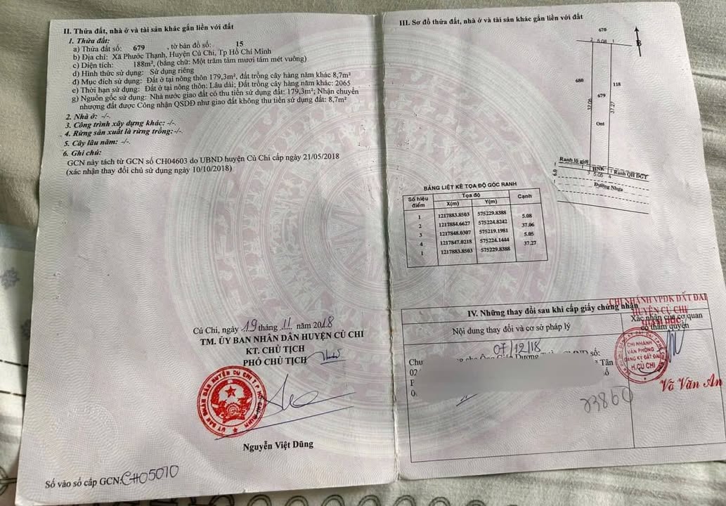 Đất thổ cư 188m² mặt tiền đường Kênh Đông, xã Thái Mỹ chỉ 2.5 tỷ - Sổ đỏ chính chủ!