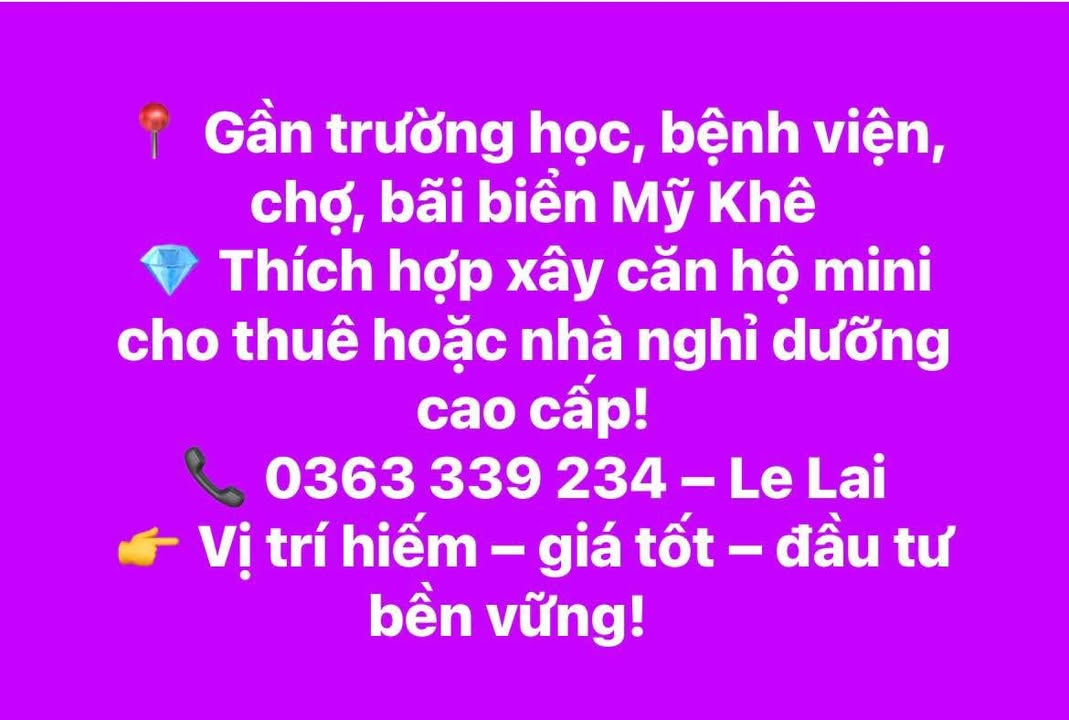 Đất nền Lương Thế Vinh, Sơn Trà 102m² giá 6 tỷ - Nở hậu vượng tài!