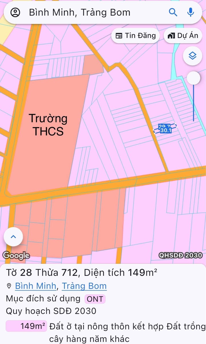 Đất thổ cư Trảng Bom 150m² giá 1.4 tỷ - Gần trường Đinh Tiên Hoàng!