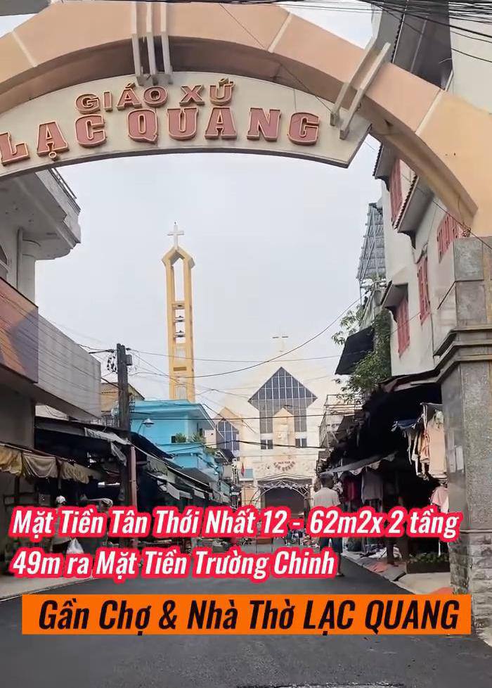 Nhà mặt tiền Tân Thới Nhất 62m² giá thỏa thuận - Gần chợ và NT Lạc Quang!