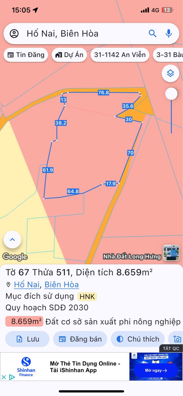 Đất nền KCN Sông Mây Trảng Bom 8700m² - Thích hợp làm xưởng hoặc kho bãi!