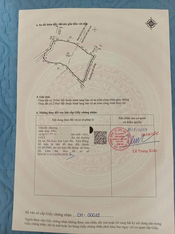 Lô đất 7.700m² tại Nam Hà Lâm Hà giá 4.6 tỷ - Tiềm năng sinh lời cao!