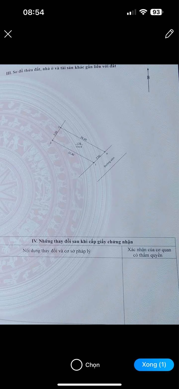 Đất thổ cư thôn Ngọc Nhị, Ba Vì 174.9m² giá chỉ 1 tỷ - Đường rộng ô tô tránh nhau!