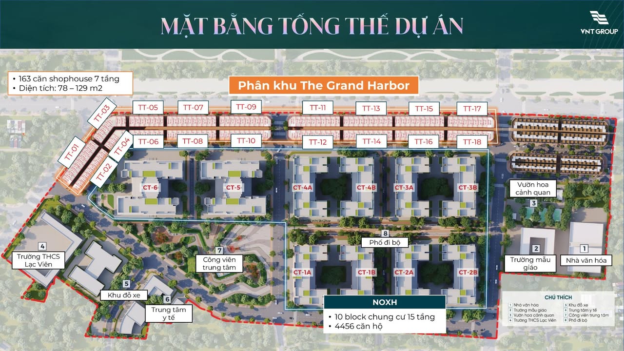 Shophouse The Grand Harbor Hải Phòng 78m² giá 15 tỷ - Đầu tư sinh lời ngay!