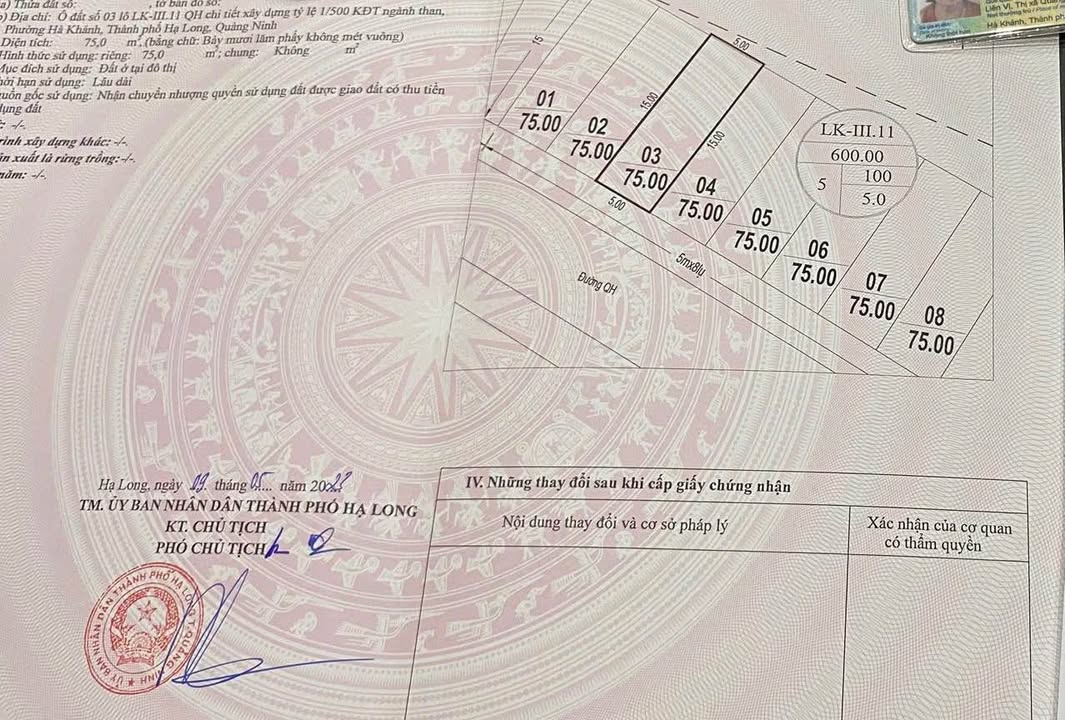 Đất nền TĐC Ngành Than Hà Khánh 75m² giá chỉ 2.8 tỷ – Sổ đỏ chính chủ!