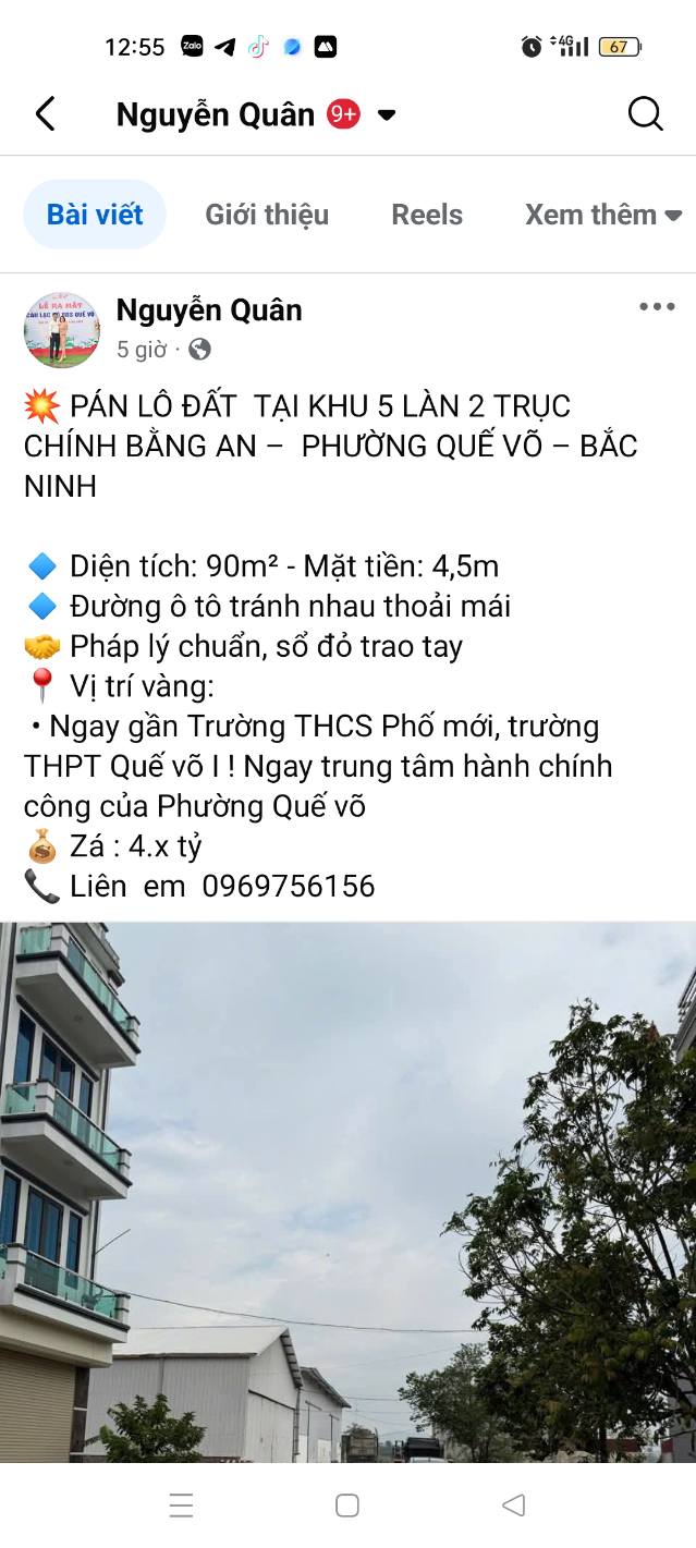 Lô đất 90m² tại Phường Quế Võ, Bắc Ninh - Sổ đỏ chính chủ, giá chỉ 4 tỷ!