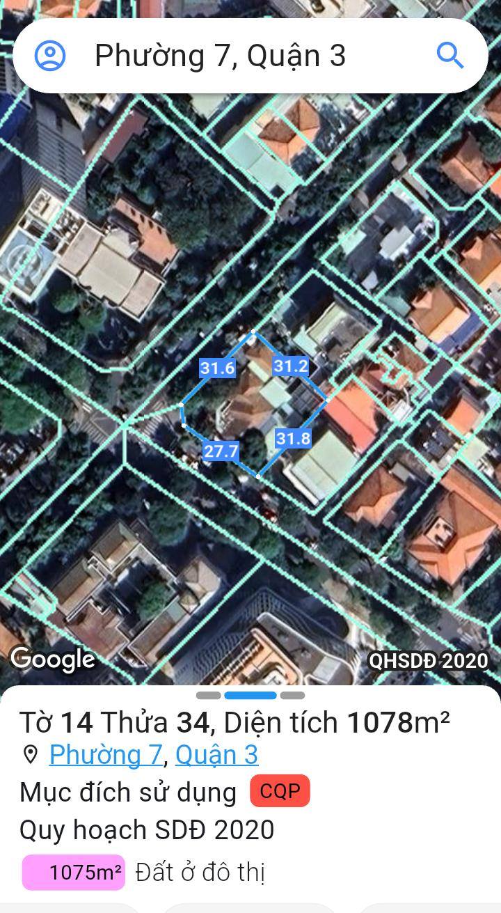 Biệt thự góc 2MT Ngã tư Trương Định - Võ Thị Sáu, Quận 3, 1080m² - Cho thuê dài hạn, giá tốt!