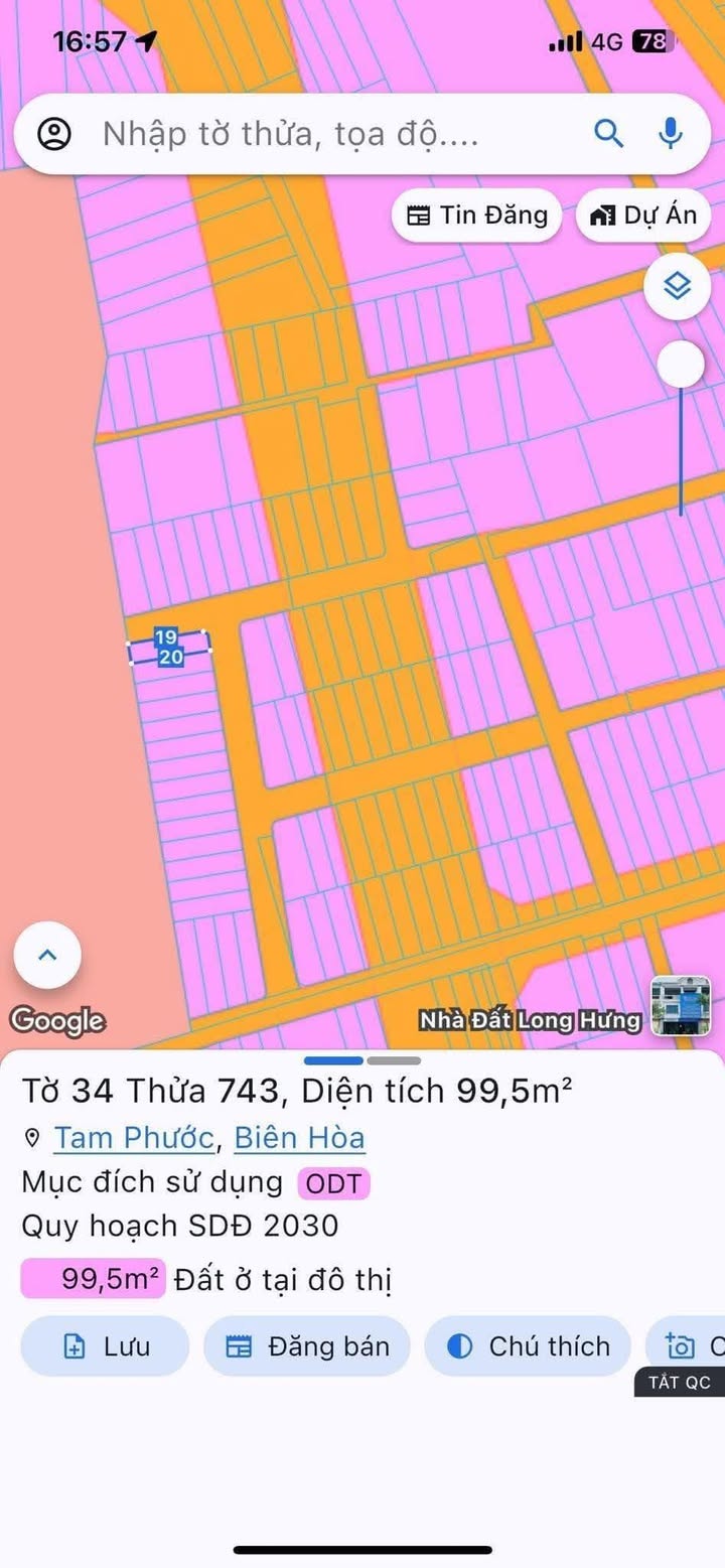 Đất nền lô góc 2 mặt tiền Tam Phước, Biên Hòa 100m² giá 1.49 tỷ - Đầu tư sinh lời ngay!