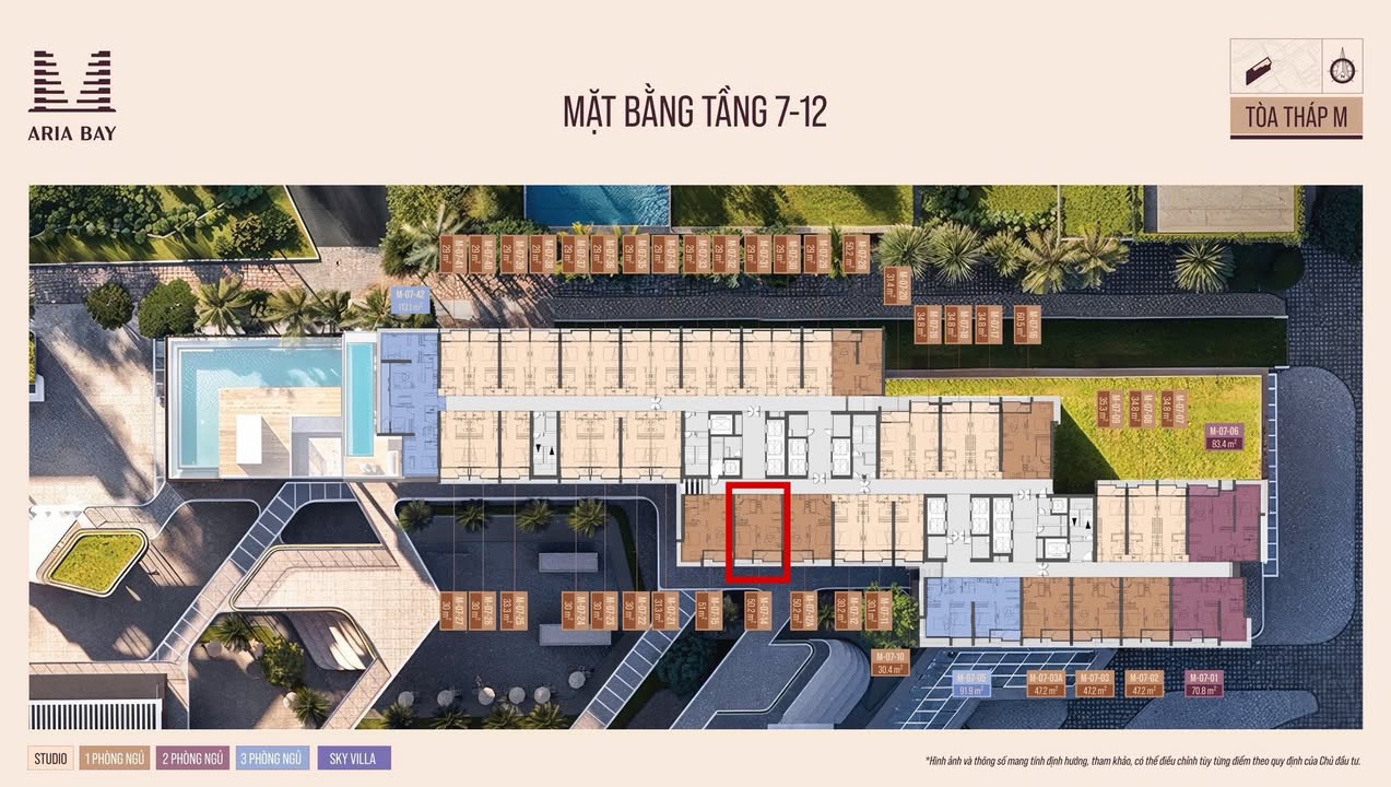 Căn hộ Aria Bay Hạ Long 50m² giá 3.5 tỷ - View biển sang trọng, ngắm pháo hoa!