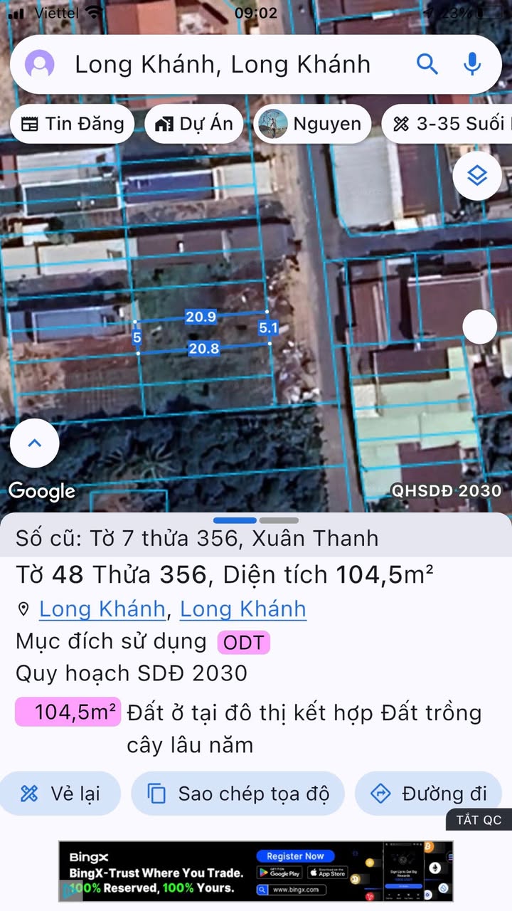 Đất nền Xuân Thanh Long Khánh 106.59m² giá 2.1 tỷ - Sổ hồng chính chủ, không quy hoạch!