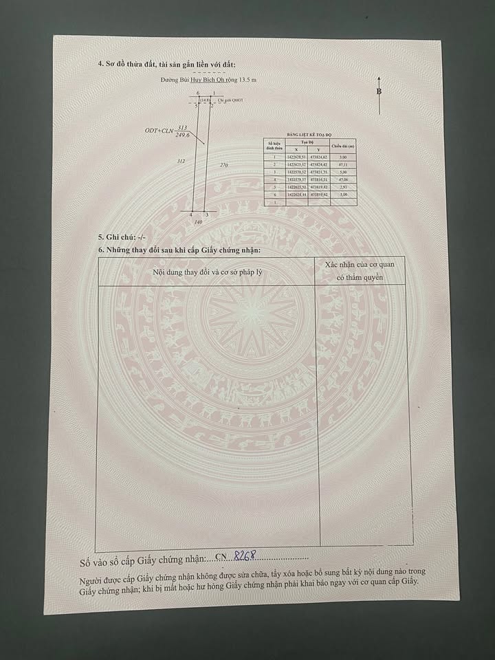 Đất thổ cư 249m² Bùi Huy Bích, Buôn Hồ - Chính chủ bán gấp, giá tốt!