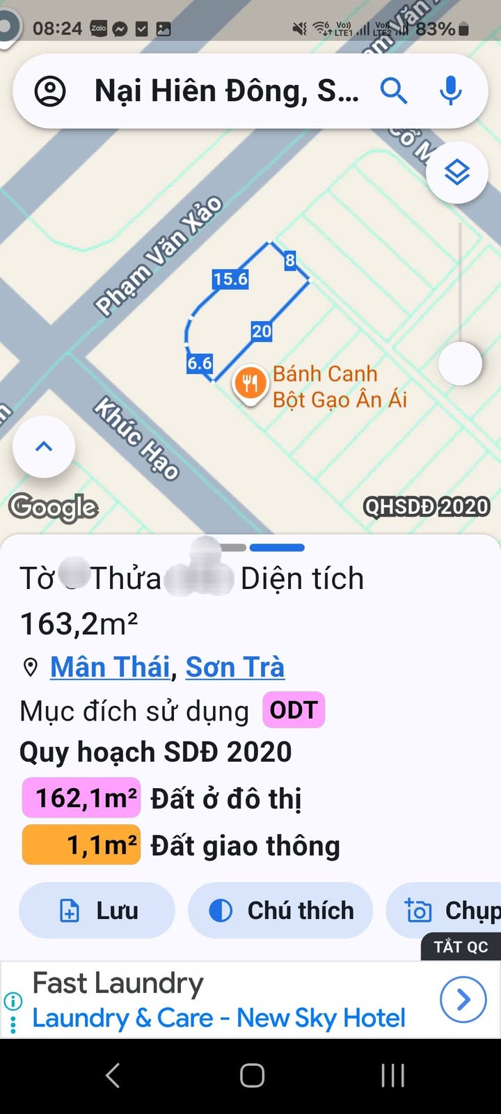Đất nền góc Khúc Hạo & Phạm Văn Xảo, Sơn Trà 163m² - Vị trí kinh doanh đắc địa!