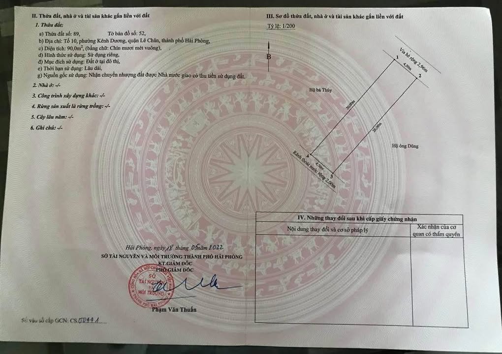 Đất nền mặt đường Đào Nhuận, Lê Chân, Hải Phòng 90m² - Cơ hội đầu tư tuyệt vời!