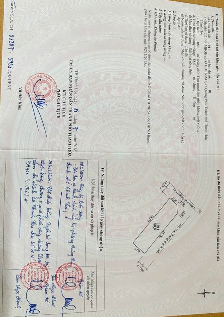 Đất nền 88m² tại Phường Quảng Phú - Giá chỉ 2,288 tỷ - Mặt tiền đường lớn!