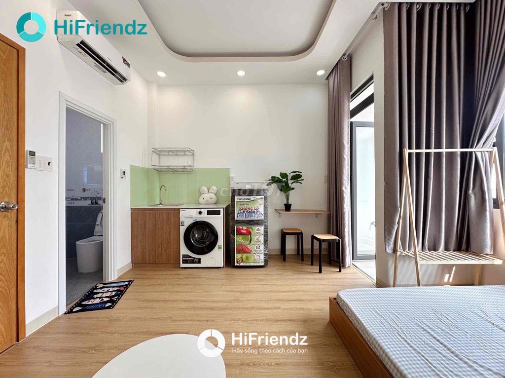 Căn hộ full nội thất Hoà Bình, 30m² giá 5.3 triệu - Tiện ích đầy đủ, miễn phí dịch vụ!