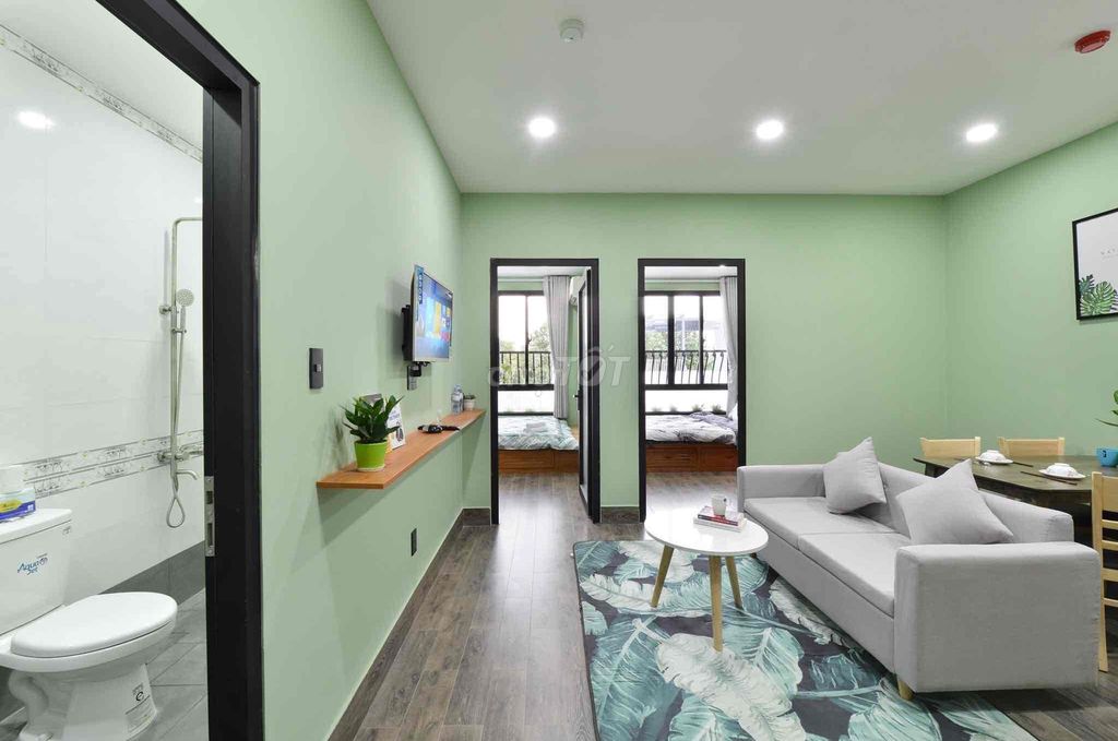 Căn hộ 2 phòng ngủ Lạc Long Quân Tân Bình 45m² giá 10 triệu - Full nội thất thoáng mát!