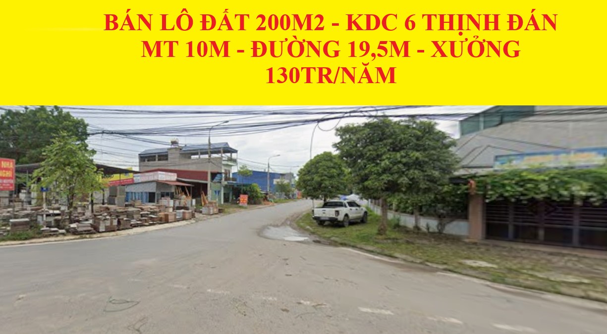 Lô đất Thịnh Đán 200m² giá 7.5 tỷ - Đầu tư sinh lời với dòng tiền 130 triệu