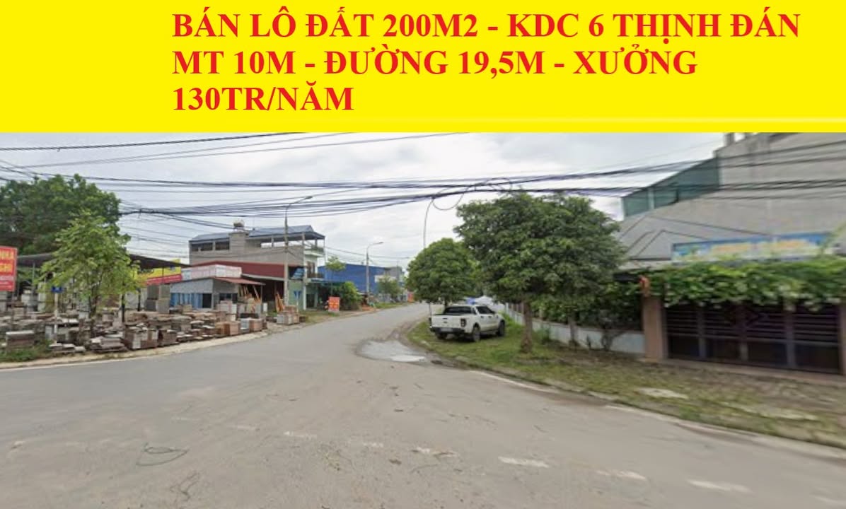 Lô đất 200m² KDC 6 Thịnh Đán giá thỏa thuận - Đầu tư sinh lời ngay!