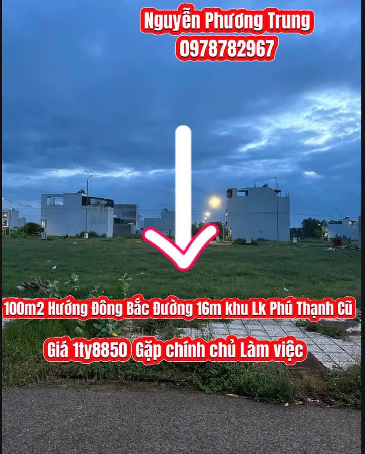 Đất nền Phú Yên 100m² giá 1.885 tỷ - Lô đẹp, tiềm năng tăng giá!
