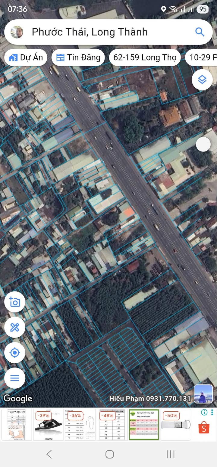 Đất thổ cư 350m² mặt tiền Quốc lộ 51, xã Phước Thái, giá thỏa thuận - Cơ hội kinh doanh hấp dẫn!