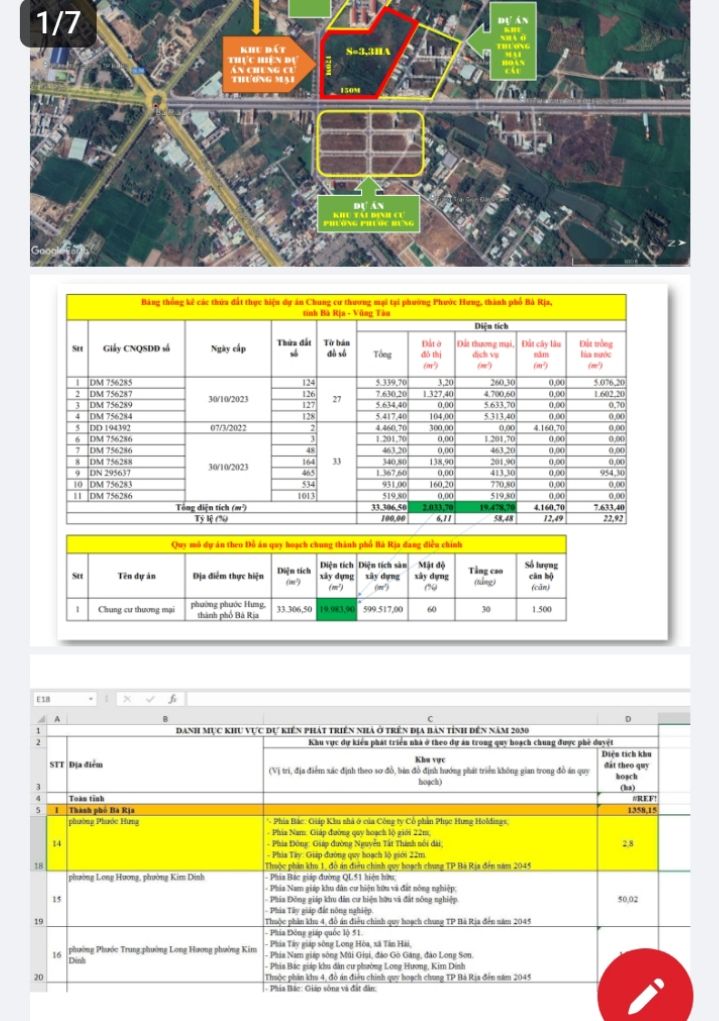 Quỹ đất dự án chung cư thương mại cao tầng Phước Hưng 33.000m² - Pháp lý chuẩn, tiềm năng sinh lời cao!