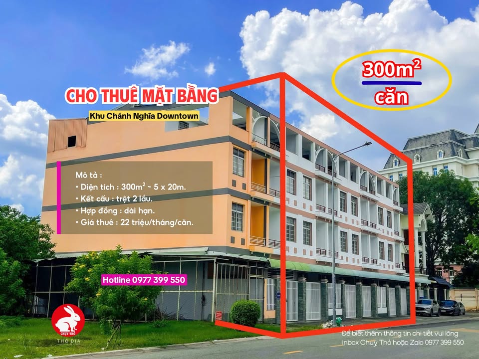 Cho thuê mặt bằng 300m² tại Chánh Nghĩa, Thủ Dầu Một chỉ 22 triệu - Tiện ích đầy đủ!