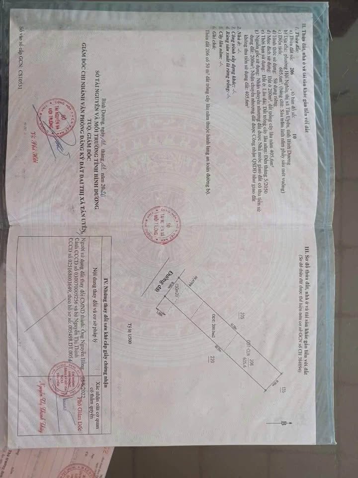 Đất nền 600m² khu phố 3, Bình Cơ, Tân Uyên - Cơ hội đầu tư sinh lời!