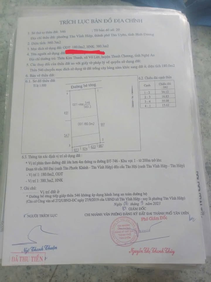 Đất nền Tân Vĩnh Hiệp, DT 560m², giá 4.8 tỷ - Đầu tư sinh lời ngay!