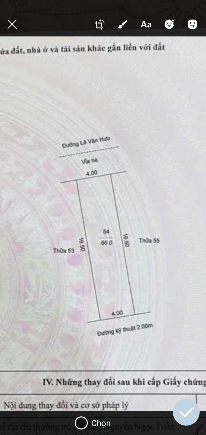 Đất dự án Khu ĐT Tây Nam Cường Hải Dương 66m² giá 3.1 tỷ - Đầu tư sinh lời cao!