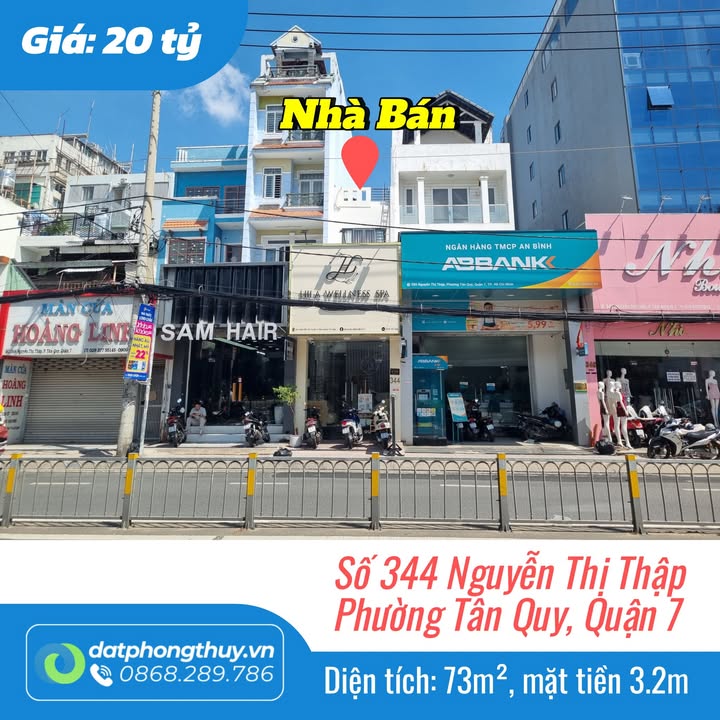 Bán nhà mặt tiền Nguyễn Thị Thập 73m² giá 20 tỷ - Đầu tư sinh lời ngay!